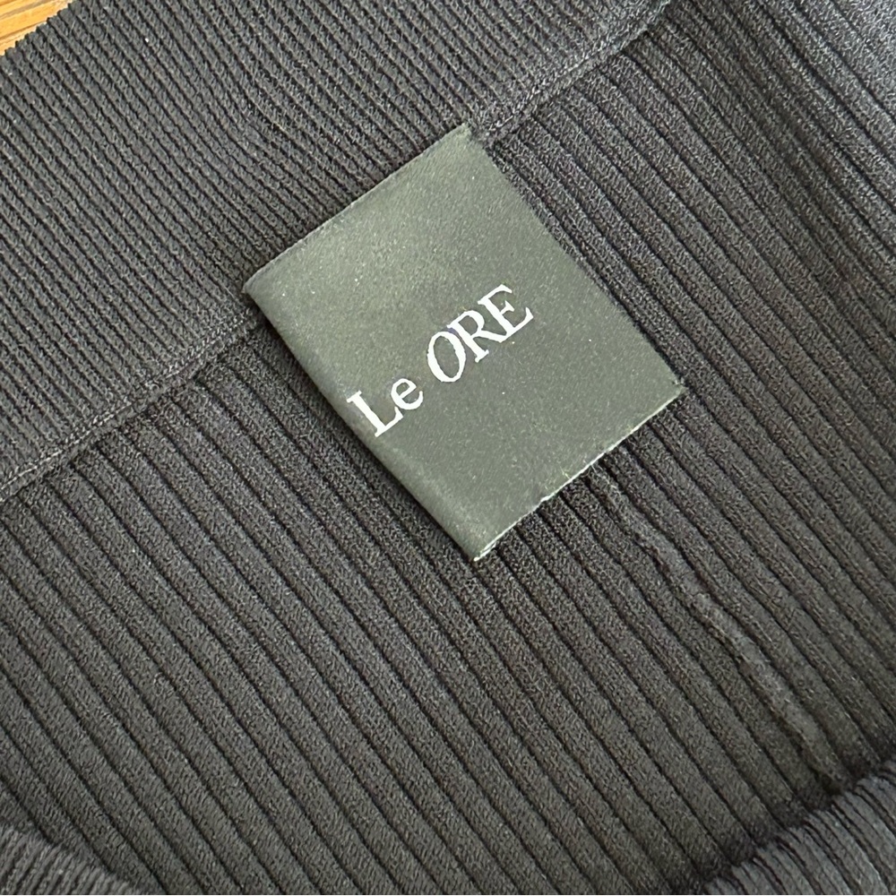 LE ORE Rimini Rib Knit Flared Pants Plus 2X - Picture 10 of 11